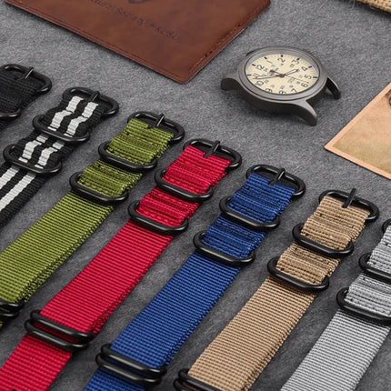 TPW Air Force Field Watch Fabric Strap 24 Hours Display Quartz Movement 42mm Dial
