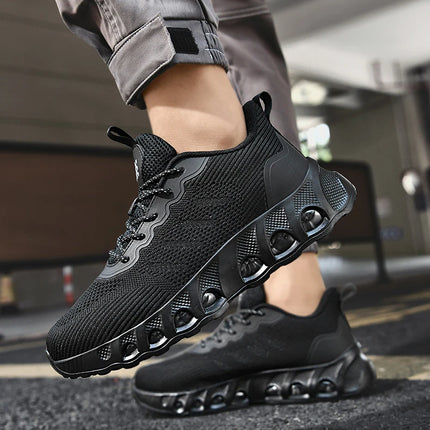 Men's air cushion casual sneakers spring summer lightweight outdoor racing running shoes breathable plus size speed sports shoes