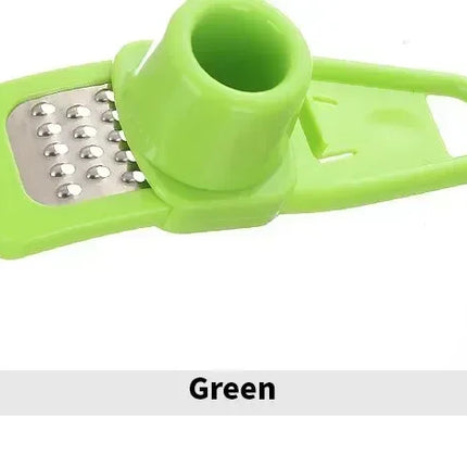 Hot 1 Pack Mini Garlic Grinder Creative Garlic Press Kitchen Garlic Mash Manual Mashing Green Kitchen Gadgets Accessories