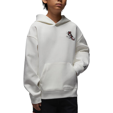Nike genuine JORDAN children's shoulder down pullover hooded knitted sweatshirt IQ5323-133