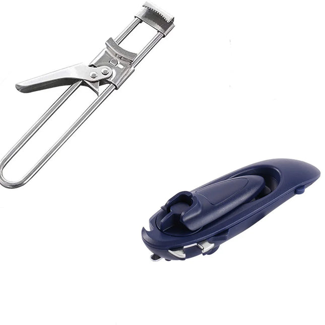 Tin or Can Opener, also Jar Opener with Bottle Opener, Novel Multifunctional Kitchen Accessories for Opening Gadgets