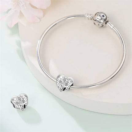Original New 925 Sterling Silver Prayer Virgin Mary Charms Beads Fit Necklace Bracelet Accessory DIY Jewelry For Women Gift