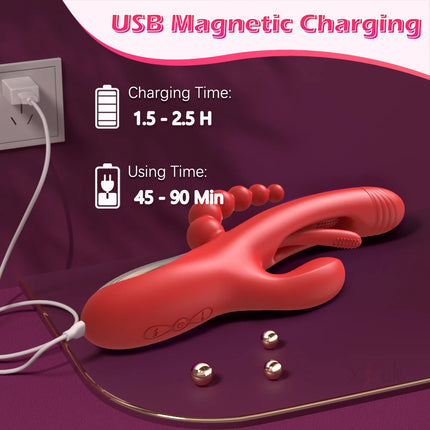 3 in 1 Tapping Flapping Vibrator for Women Clitoris Clit Sucker Stimulator Sex Toys Female Rabbit Sucking Vibrators Adult Goods