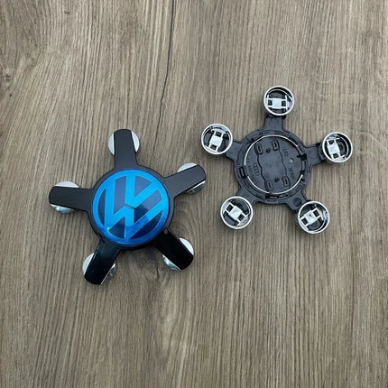 4PCS 135mm 4F0601165N Sticker Wheel Center Cap Car Hub Cap Five Claws Logo For Volkswagen B5 B6 B7 POLO Passat Golf MK5 Sticker