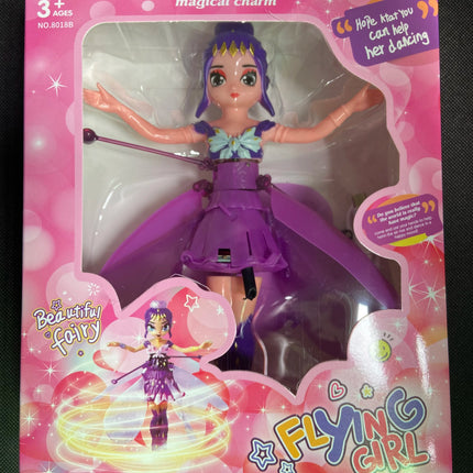 Rotating Luminous Princess Helicopter Doll Dancing Airplane Gesture Induction Luminous Flying Toy Christmas Gift Holiday Gift
