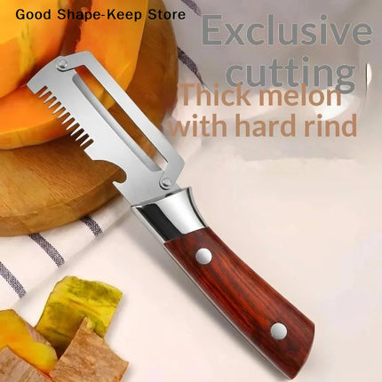 daily3 in 1 Serrated Edge Peeler Versatile Vegetable Knife with Comfortable Handle and Bottle Opener for Kitchen and Bar Use