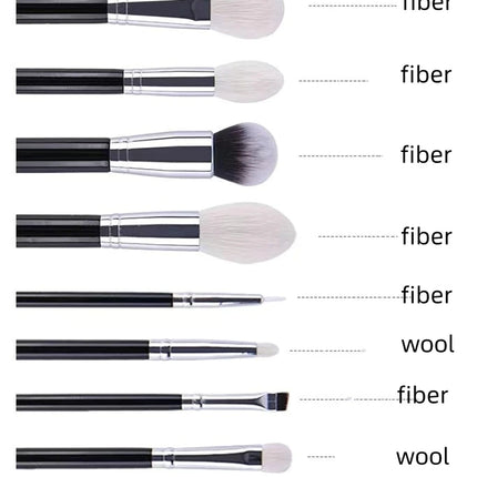 15 Pcs Makeup Brush Set Cosmetic Brushes Makeup Brushes Goat Hair for Eyebrow Eyeshadow Foundation Travel Portable with Pouch