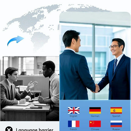 AI Translation Earbuds BT 5.4 Headphones Translator with 144 Languages OWS Real-Time Earphones Ear Buds for Travel Business