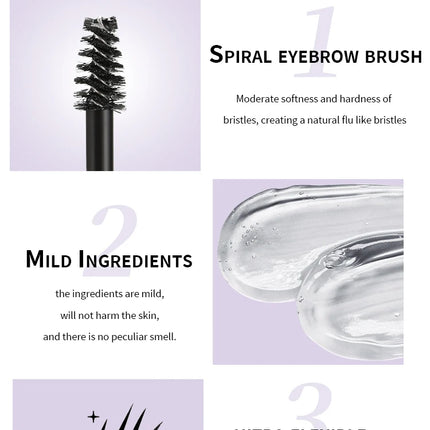 Flexible Tube Transparent Eyelash Mascara Waterproof Mascara Eyelash Extension Thick White Eyelash Cosmetics 1 Piece