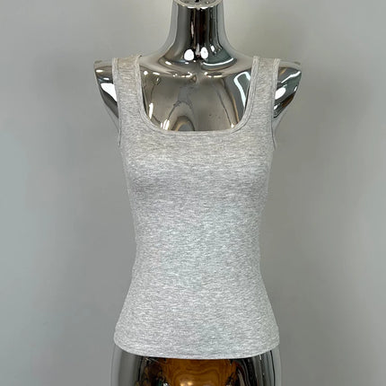 Dongda Gate Women's Faionable Versatile Slim Fit Svel Tank Top Summer Outerwear Sweet Spicy High-End Feeling