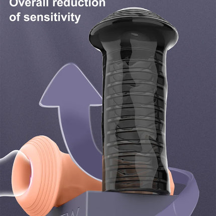 Reusable Penis Sleeve Glans Penis Enlarger Extender Delay Ejaculation Anal Butt Plug Adult Sex Toys For Men Couples Sexshop