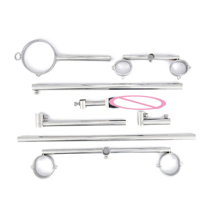 Sex Furniture Restraint Frame Female Masturbation Dildo Holder Adjustable Bondage Handcuffs Ankle Cuffs Adult Toys for Couples