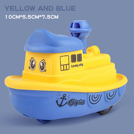 Rebound Inertia Pressing Car Airplane Bus Taxi Children's Indoor Parent-Child Interaction Blue Toy Birthday gift