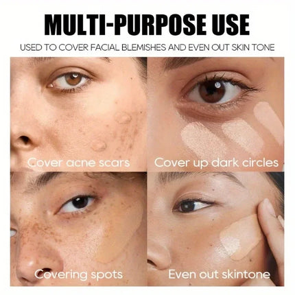 Waterproof Lasting Concealer Cream Moisturizing Full Cover Acne Mark Dark Circles Contour Concealer Makeup Palette Face Makeup