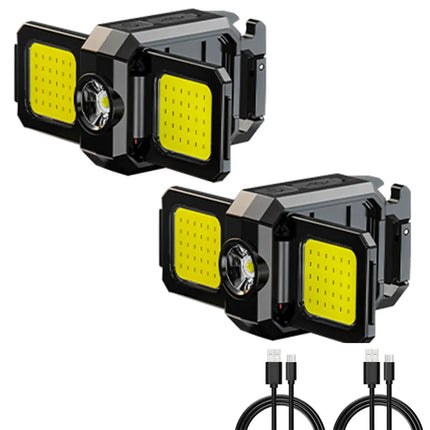 Mini LED Handheld Flashlights USB Rechargeable LED COB Work Lights Waterproof Keychain Emergency Lantern For Outdoor Camping