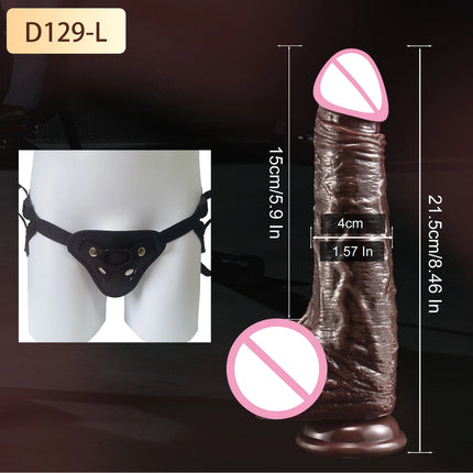 Super Realistic Dildo Sliding Foreskin Penis Penetration Anal Sex Toys Flexible Dick Dildos Sexy Adult Female Masturbation Toys