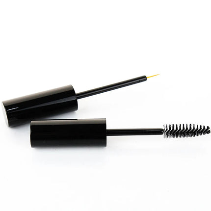 15/20/25pcs Empty Mascara Tube Eyelash Cream Vial Liquid Bottle 10ml Sample Cosmetic Container with Black Cap Refillable Bottle