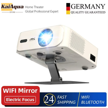 4K UHD Projector 35000 Lumens Android WiFi 6 BT5.2 Native1080P Full HD Home Theater Movie Projector Auto Focus Smart Proyector