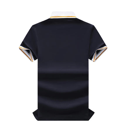 New men's polo shirt Europe America Royal leisure advanced pure cotton high-end embroidery luxury refined top original design