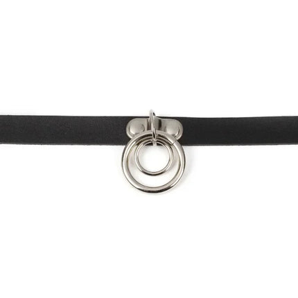Woman Black Punk Choker Collar Necklace Sexy PU Leather Heart Lock Key Spike Chocker Gothic Cosplay Accessories Party Jewelry