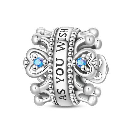 Crown Charms Skull Bead Original 925 Sterling Silver Inlaid Zirconium Pendants Fit Bracelet Necklace Jewelry Lover Gift
