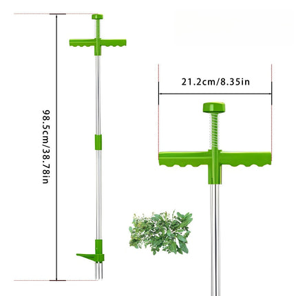 Garden Weeder, Weeder, Double-Section Split Aluminum Tube, Manual Weed Removal Gardening Tool Grass Digger Handheld Puller