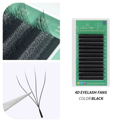GLAMLASH 4D5D W Style Flower Lash Premade Volume Fans Eyelash Extension Natural Soft Light Lash W Shaped