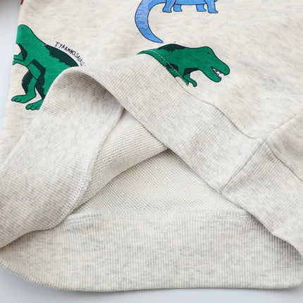 Little Maven Children's Clothing Kids Clothes Toddler Boys Outerwear Cartoon Dinosaurs Sweatshirt Spring Autumn Tops Hoodies