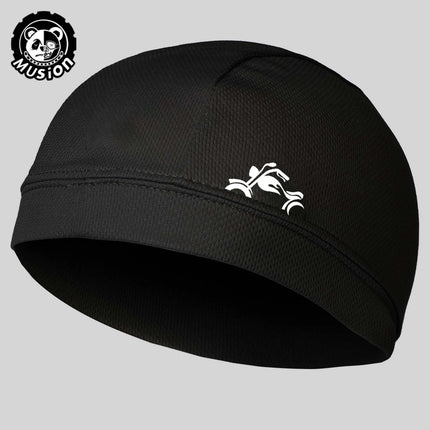 Musion Under Helmet Beanie Cap  Vented Sweat Absorbent Moisture Wicking for Men Cycling Motorcycle Riders