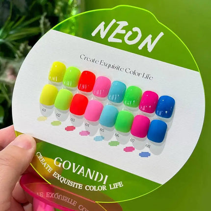 High-end Cream Milk 6pcs Gel Nail Polish Set 15ml Soak Off UV LED Gel Varnishes With Free Color Card For Nail Salon Lacquer 15ml