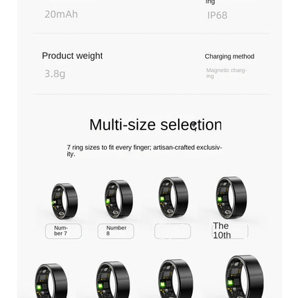 New Heart Rate Sleep Blood Oxygen Monitoring Adding Friends Remote Care Exercise Step Counting Photography Smart Ring Hot 2026