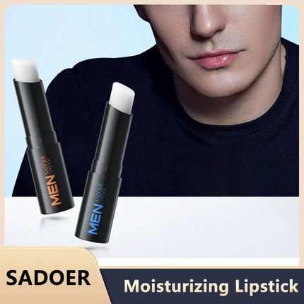 SADOER Men's Lip Balm Moisturizing Anti Cracking Repair Nourishing Hydrating Lipstick Men Lips Skin Care Products