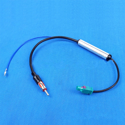 FM Audio- Cable Dual Fakra-Din Aerial Antenna Adapter forVW Car Accessories Vehicle Radio Stereo Antenna with Amplifier