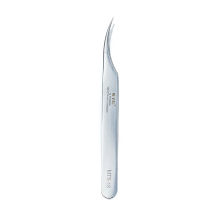 1PC Stainless Steel Lash Tweezers With Fiber Tips High Precision Tweezer Professional for Volume Fans Eyelash Extension
