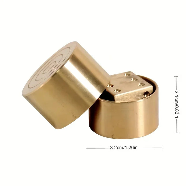 Super Mental Die (Brass) Magic Tricks Magician Close Up Illusions Gimmick Prop Metalism Classic Toys Dice Number Prediction Magic