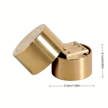 Super Mental Die (Brass) Magic Tricks Magician Close Up IllusionsGimmick Prop Metalism Classic Toys Dice Number Prediction Magia