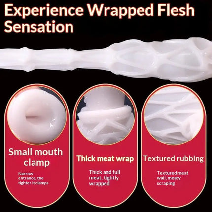 12cm Male Masturbator Penis Pump Realistic Pussy Vaginal For Men 18 Glans Sucking Cock Exerciser Sex Toys Erotic Products Shop