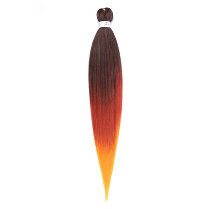 Pre-stretched Synthetic Braiding Hair Ombre Professional Easy  Hot Water Setting Soft  Crochet Braid Hair  Extensions