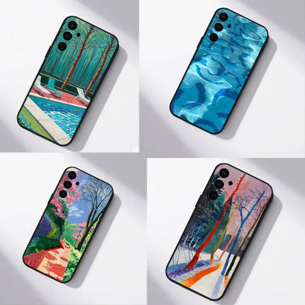David Hockney Art For Samsung Phone Case S26,S25,S24,S21,S22,S23,S30,Ultra,S20,Plus,Fe,Lite,5G Black Cover