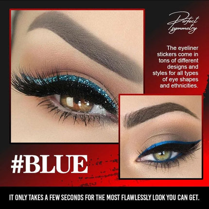 5/6Pairs Self-adhesive Eyelid Sticker DoubleLine Eyelid Patch Glitter Eyeliner Sticker Set Waterproof Reusable Face Makeup Tools