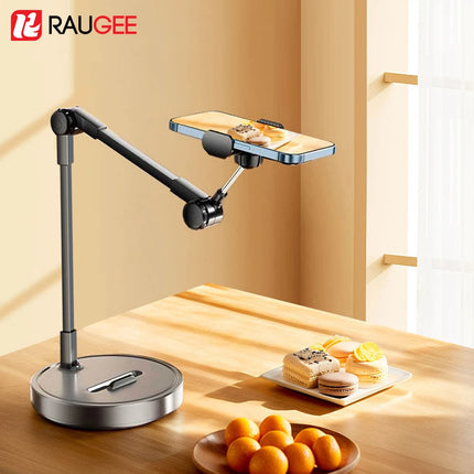 Phone Holder Portable Folding Multi-Angle Adjustable Stand for Cell Phone Height Adjustable Phone Bracket for Live Broadcast