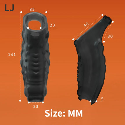 Penis Enlargement Sleeve Lock Sperm Thickening Penis Sleeve Delay Ejaculation Sex Toys for Men Penis Extender Sex Shop