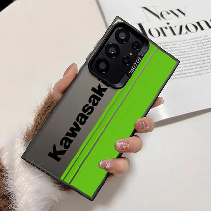 Maisto K_kawasakiES Phone Case For Samsung Galaxy S25 Edge S24 S23 S22 S21 S20 Ultra Silicone Colorful Silver Phone Case