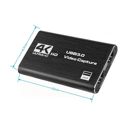 4K USB 3.0 Video Capture Card HDMI-compatible 1080P 60fps HD Video Recorder Grabber For OBS Capturing Game Card Live