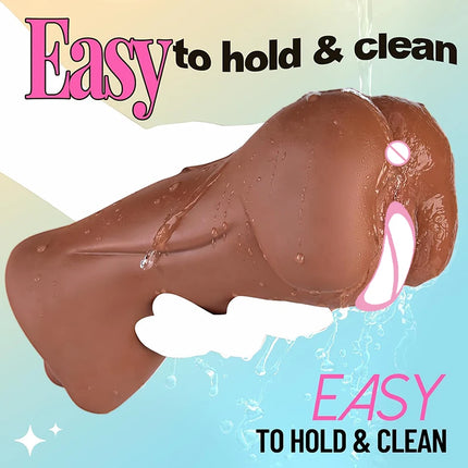 3 in 1 Blowjob Artificial Vaginal for Men Sucking Penis Rubber Vagina Pocket Pussy Simulate Real Oral Sex Love Mouth Anal Anus