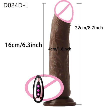 Thrusting Big Dick Realistic Dildo Vibrator for Women Telescopic Vibrating Heating Penis Vibrators Anal Plug Adult 18+ Sex Toys
