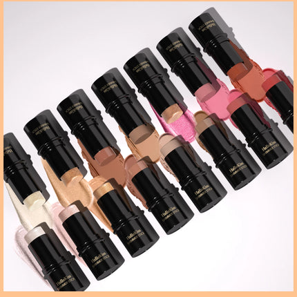 Face Brown Bronzer Contour Stick Face Foundation Makeup Pen Lasting Smooth Contour Shadow Blusher Highlight Concealer Cosmetics