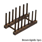 Brown-6grids-1pcs