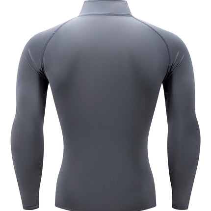 Men Running Compression T-shirt Long Sleeves Sport Tees Gym Fitness Sweatshirt Male Jogging Tracksuit Homme Athletic Shirt Tops