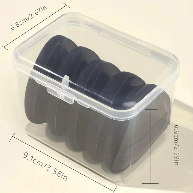 5pcs Triangle Makeup Sponge Puff Set with Box Wet Dry Dual-Use Foundation Loose Powder Puff Makeup Sponge Beauty Egg Blenders